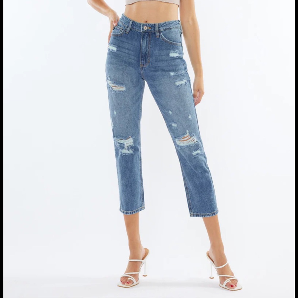 KanCan jeans, Bobbie Ultra High Rise Straight Leg, Size 5/26